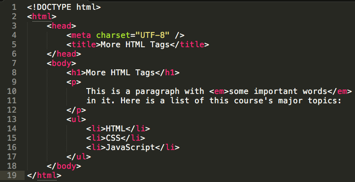 HTML Example